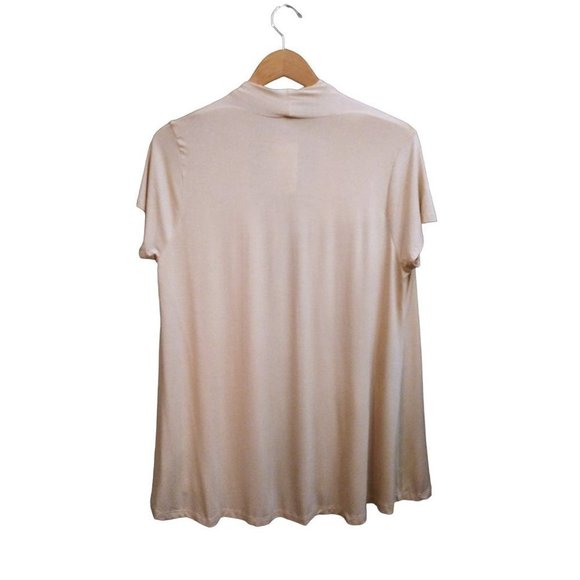 Renee C Extra Soft Natural Bamboo Short Sleeve Open Front Cardigan SIZE M NWT - Picture 7 of 10